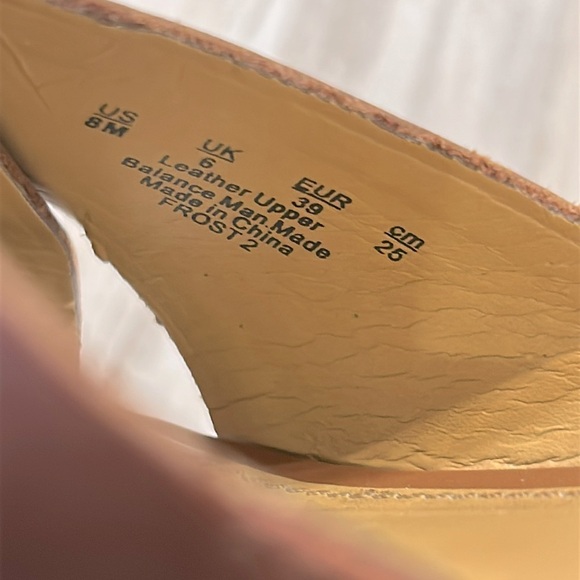 Franco Sarto Women’s Frost 2 Brown Leather Cork Platform Open Toe Sandals / Sz 8 - Picture 8 of 11